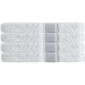DePera Home Unique Turkish Cotton 4pc Hand Towels Silver NoSize