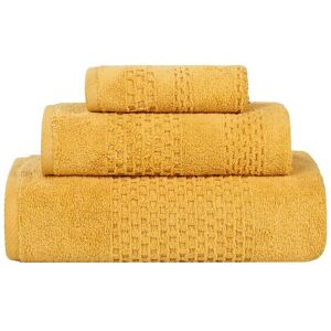 Superior Playa Zero Twist Cotton Medium Weight Solid Waffle Textured 3pc Towel Set NoColor set of 3