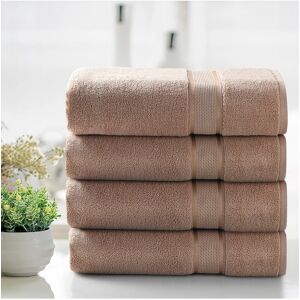 Kathy Ireland 2pc Zero Twist Cotton Plush Bath Sheet Set NoColor Set of 4