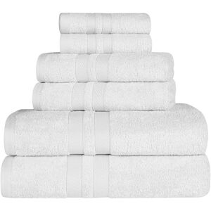 Superior Quick-Drying Solid 6pc Assorted Bathroom Towel Set NoColor 6 pc