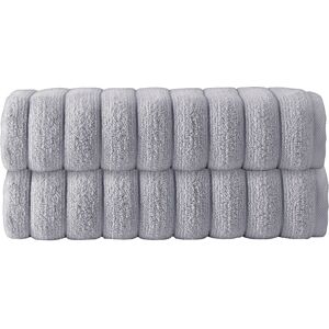 DePera Home Set of 2 Vague Turkish Cotton Bath Towels NoColor 2pc