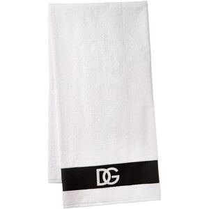 Dolce & Gabbana Logo-Print Terry Bath Towel White NoSize