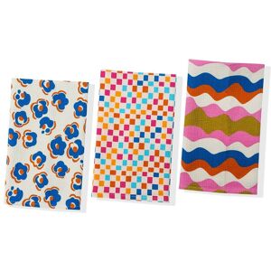 Tiramisu Mid-Century Mod Cotton Kitchen Towel Set NoColor NoSize