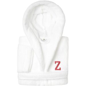 Linum Home Textiles Personalized Linum Kids Small Super Plush Hooded Bathrobe with Pink Bookman Font (Monogrammed A-Z) NoColor p