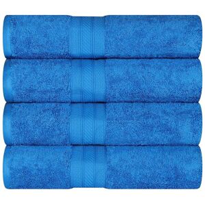 Superior Cotton Solid Highly-Absorbent 4Pc Luxury Bath Towel Set Multi 4 pc