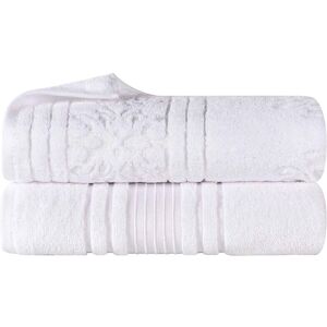 Superior Set of 2 Sadie Zero Twist Cotton Jacquard Floral Absorbent Bath Sheets NoColor set of 2