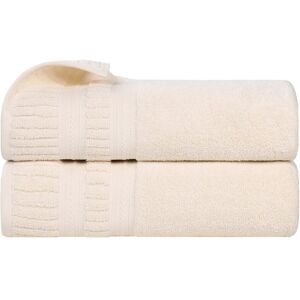 Superior Set of 2 Venice Zero Twist Cotton Medium Weight Soft Absorbent Bath Towels NoColor set of 3