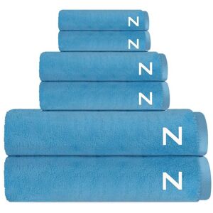 DePera Home Set of 6 Puresoft Monogrammed Turkish Towels NoColor x