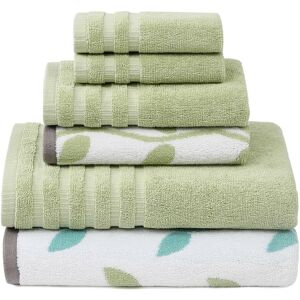 Modern Threads 6pc Yarn Dyed Vines Towel Set NoColor NoSize