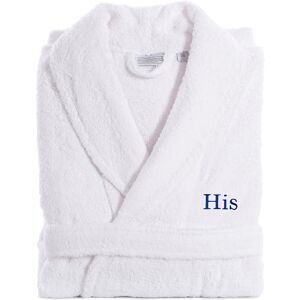 Linum Home Textiles Embroidered His Terry Bathrobe NoColor Small/Medium