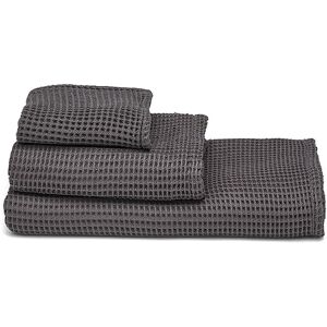 ettitude Waffle Towel Set Grey NoSize