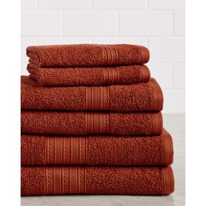 Superior Eco-Friendly 6pc Solid Absorbent Cotton Towel Set NoColor Towel Set