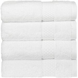 Linum Home Textiles Starlight Turkish Cotton Terry Hand Towels Set White 12 pc