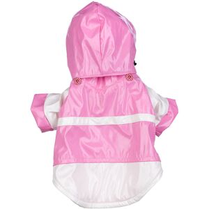 Pet Life Two Tone Waterproof Adjustable Pet Raincoat NoColor Medium Pet Life Two Tone Waterproof Adjustable Pet Raincoat NoColor Medium