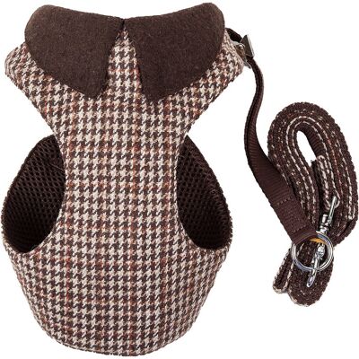 Pet Life Luxe Houndsome 2-in-1 Collared Adjustable Dog Harness Leash NoColor l Pet Life Luxe Houndsome 2-in-1 Collared Adjustable Dog Harness Leash NoColor l