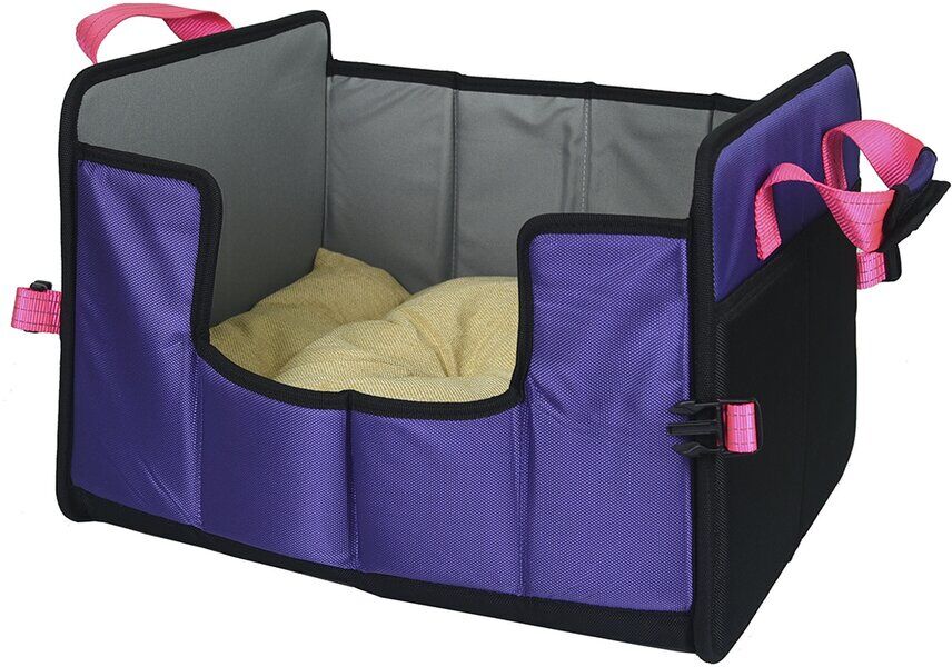 Pet Life Travel Nest Folding Travel Cat & Dog Bed Purple NoSize