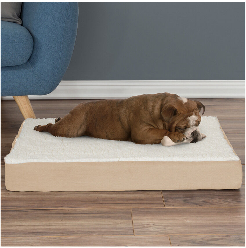 Petmaker Orthopedic Sherpa Top Pet Bed NoColor NoSize