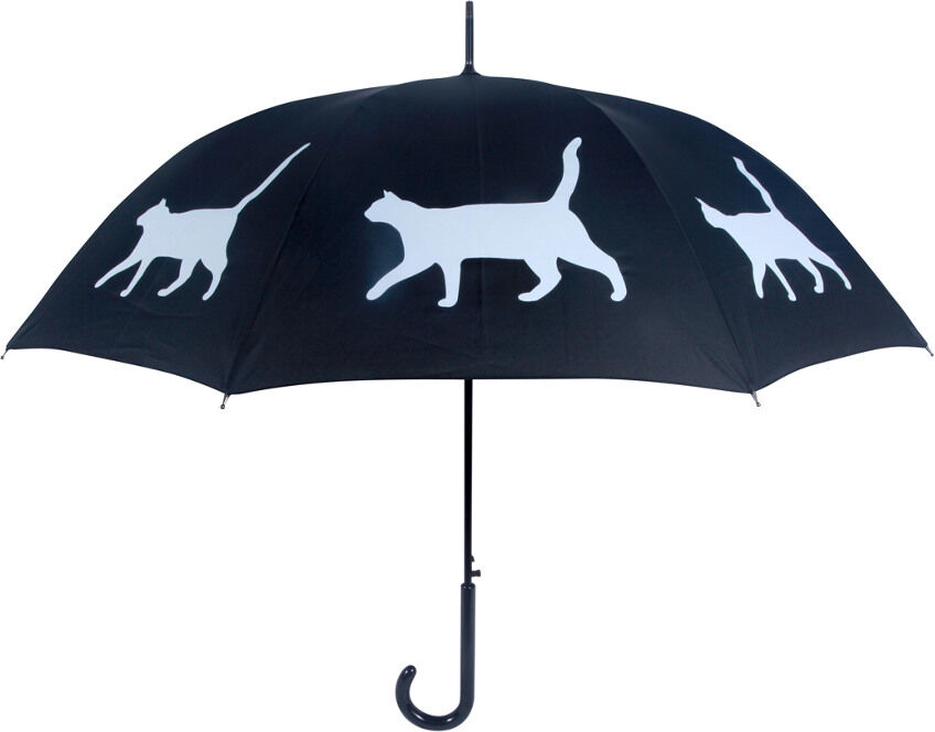 San Francisco Umbrella Company "Dog Park" White Cat Walking Stick Umbrella NoColor NoSize