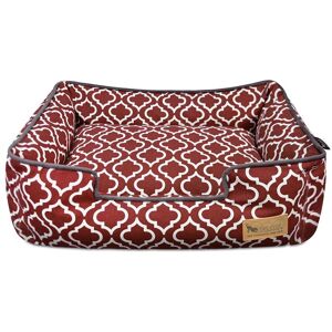 Pet P.L.A.Y. P.L.A.Y. Pet Lifestyle and You Lounge Style Dog Bed Burgundy Medium