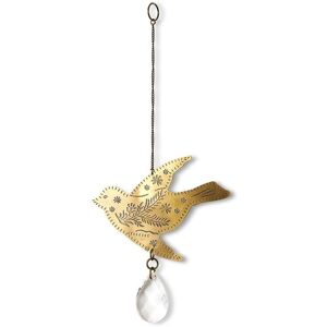 Matr Boomie Surya Bird Engraved Brass Suncatcher Gold NoSize