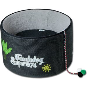 Touchcat Claw-Ver Nest Rounded Scratching Cat Bed with Teaser Toy NoColor NoSize