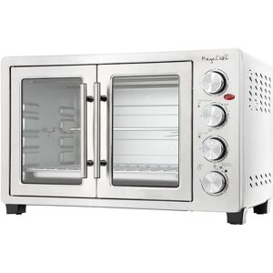 MegaChef 45qt Electric French Door Rotisserie Convection Counter Top Oven Silver NoSize