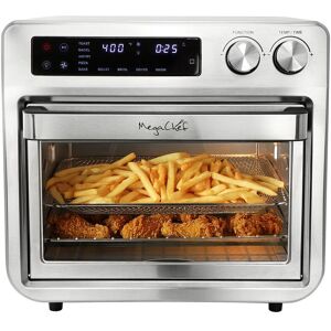 MegaChef 25qt Digital Electric Air Fryer & Counter Top Oven Silver NoSize