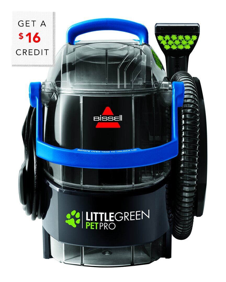 Bissell Little Green Pet Pro Portable Carpet Cleaner with $16 Credit Black NoSize