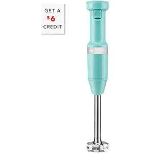 KitchenAid Corded Variable-Speed Aqua Immersion Blender with Blending Jar with $6 Credit NoColor NoSize