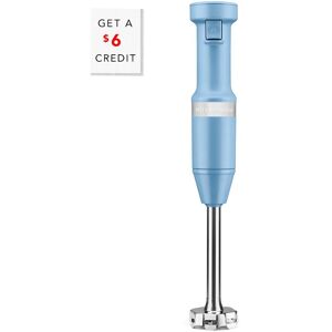 KitchenAid Corded Variable-Speed Blue Immersion Blender with Blending Jar with $6 Credit Blue NoSize