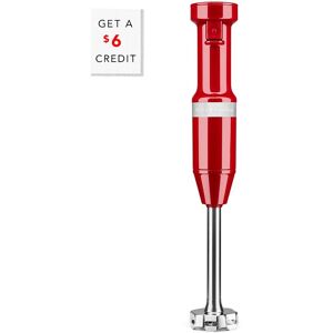 KitchenAid Corded Variable-Speed Red Immersion Blender with Blending Jar with $6 Credit Red NoSize