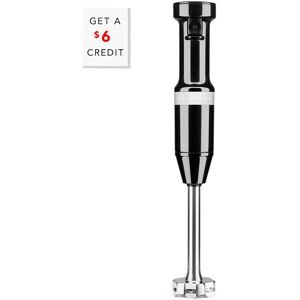KitchenAid Corded Variable-Speed Black Immersion Blender with Blending Jar with $6 Credit Black NoSize