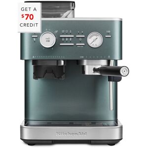KitchenAid Semi Automatic Espresso Machine With Burr Grinder with $70 Credit Green NoSize