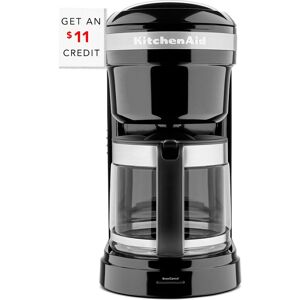 KitchenAid 12-Cup Drip Coffee Maker with Spiral Showerhead with $11 Credit Black NoSize