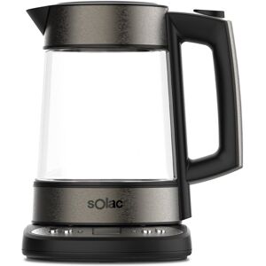 Solac Aroa Premium Adjustable Cordless Glass Kettle Black NoSize