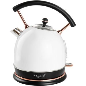 MegaChef 1.9 Quart Half Circle Electric Tea Kettle Thermostat in White NoColor NoSize