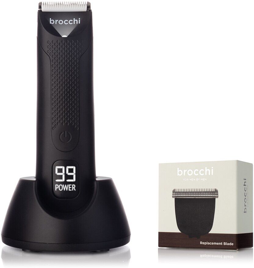 Sebastian Brocchi BROCCHI The Cutting Edge USB Waterproof Trimmer + 1 Replaceable Blade NoColor NoSize