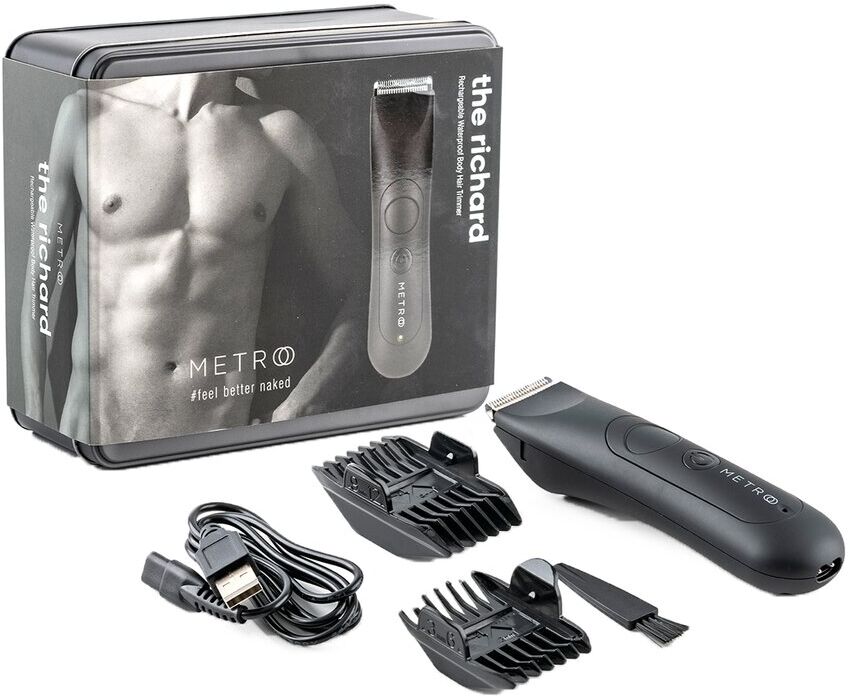 Metro Man Rechargeable Waterproof Body Hair Trimmer NoColor NoSize