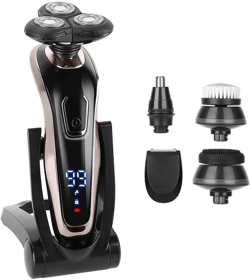 VYSN 5-in-1 Electric Razor Shaver Rechargeable Cordless Head Beard Trimmer Shaver Kit NoColor NoSize