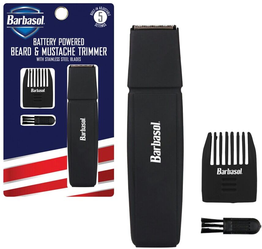 Barbasol Beard & Mustache Trimmer with Stainless Steel Blades NoColor NoSize