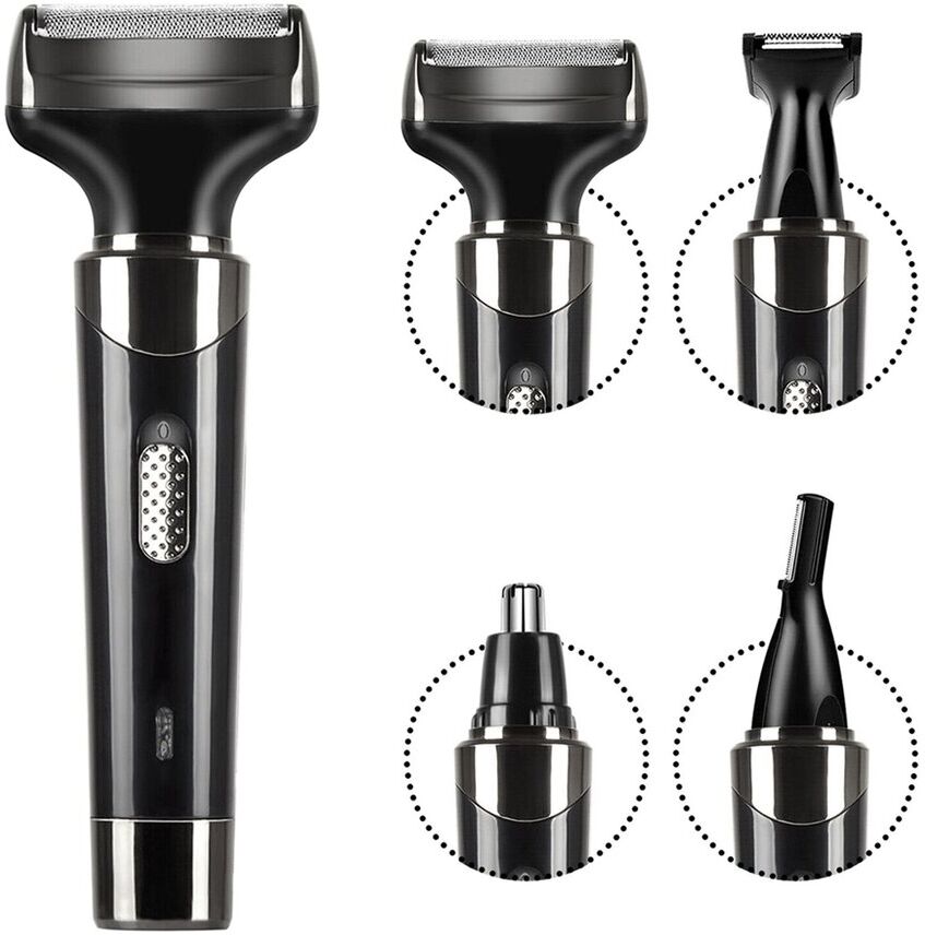 VYSN 4-in-1 Rechargeable Razor Hair Beard Eyebrow Ear Nose Hairs Sideburn Trimmer NoColor NoSize