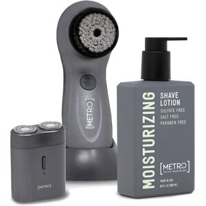 Metro Man Perfect Shave Travel Set 250ml Moisturizing Shave Lotion & Waterproof Electric USB Shaver NoColor NoSize