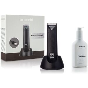 Brocchi For Men BROCCHI The Cutting Edge USB Waterproof Trimmer + Moisturizing Shave Lotion 200ml NoColor NoSize