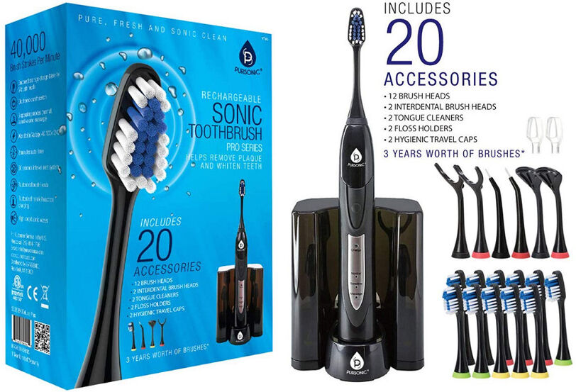 Pursonic Electric Toothbrush with Dock Charger NoColor NoSize