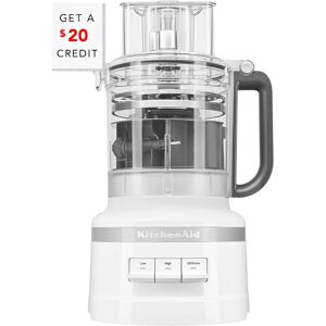 KitchenAid 13 Cup White Food Processor With Work Bowl With $20 Credit White NoSize