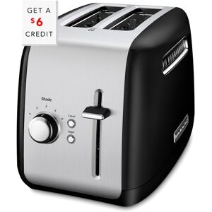 KitchenAid 2-Slice Toaster with Illuminated Button with $6 Credit Black NoSize