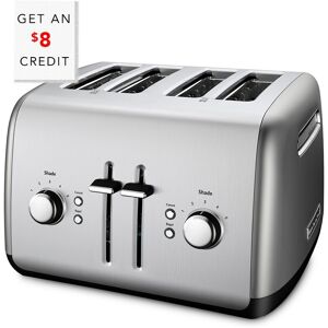 KitchenAid 4-Slice Toaster with Illuminated Buttons with $8 Credit NoColor NoSize