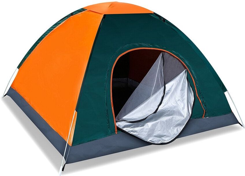 Fresh Fab Finds 4 Person Orange Waterproof Pop Up Tent NoColor NoSize