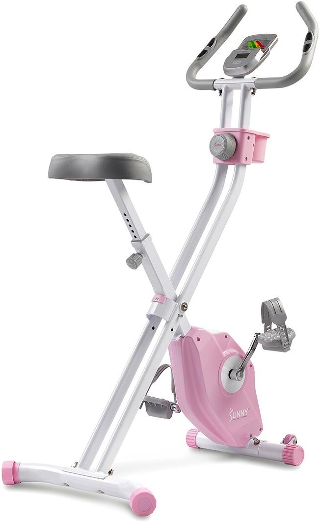 Sunny Health & Fitness Pink Foldable Magnetic X-Bike Pro Pink NoSize