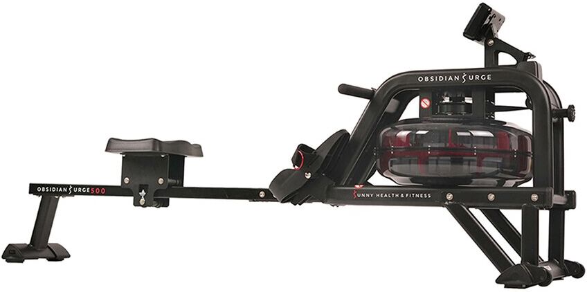 Sunny Health & Fitness Obsidian Surge 500 M Water Rowing Machine Black NoSize